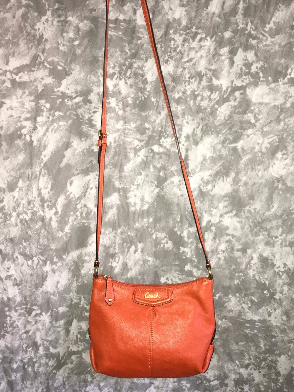 Coach Orange Ashley Swingpack Crossbody Bag